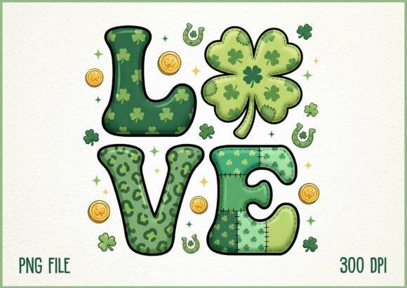 Download Lucky Love Shamrock St Patrick’s Day PNG - Lucky Collection