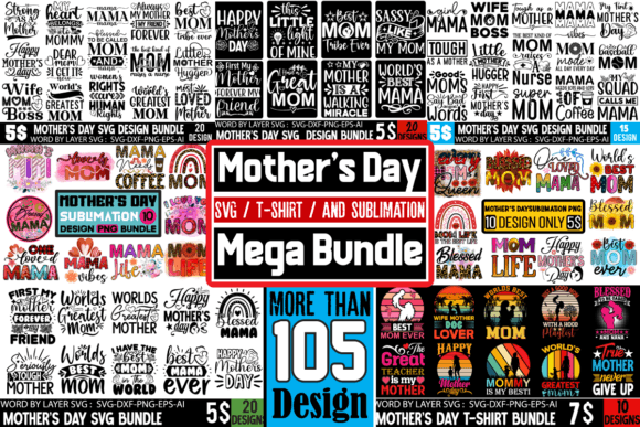 Download Mother's Day Mega Bundle, SVG , T-shirt - Premium Resources