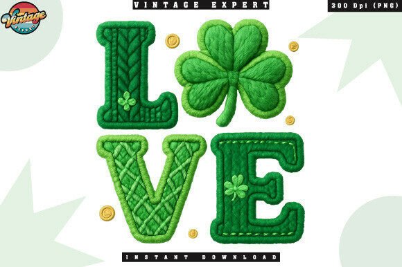 Download Lucky Love Crochet St Patrick’s Day PNG - Lucky Collection